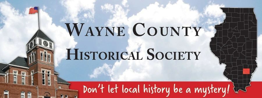 A banner that says wayne county historical society.